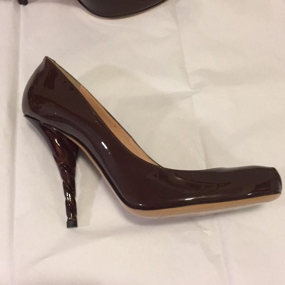 Emporio Armani chocolate brown patent leather shoe - Picture 5 of 8